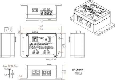 12 فولت/24 فولت DPST 80A/250VAC 50A/30VDC وحدة مرحل الإغلاق in Saudi Arabia
