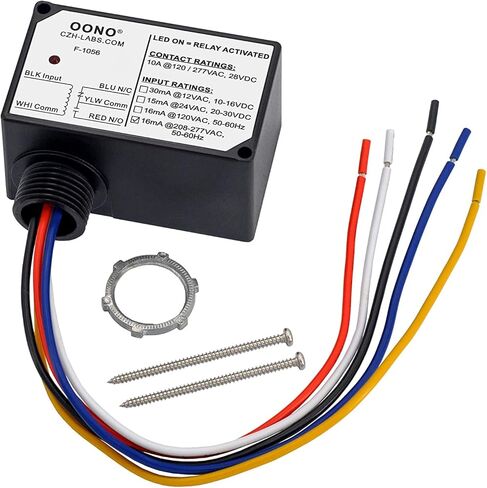 وحدة ترحيل الطاقة SPDT 10Amp، حاوية بلاستيكية وسلك مسبق (AC 208-277V) in Kuwait