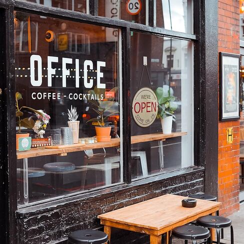 لافتة عمل دائرية من لوكاوس، بتصميم وجه مبتسم سعيد للافتة المفتوحة والمغلقة، خشبية "Come On In" وساعات قابلة للتغيير من أجل لافتة "Will Return At"، 22.86 سم مستديرة مزدوجة الجانب ساعات من التشغيل. in Kuwait