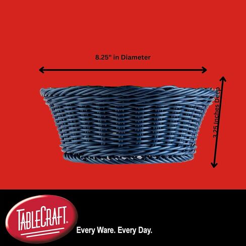 سلة TableCraft Products HM1175A، متنوعة، PP، مستديرة، 8.25 بوصة × 3.25 بوصة (عبوة من 5) in Kuwait