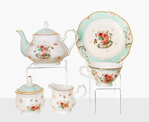 Jusalpha® 3'' 4'' 5'' -6 قطعة من تركيبات عرض المجوهرات المصنوعة من الأكريليك الشفاف، رافعة عرض الطعام (مجموعة من 2) in Kuwait