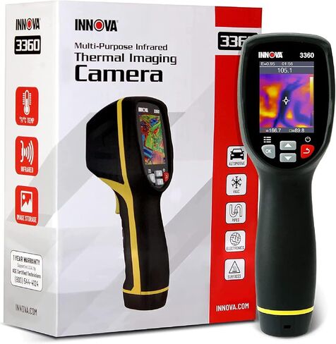 كاميرا INNOVA 3360 متعددة الأغراض للفحص بالأشعة تحت الحمراء - كاميرا تصوير حراري - 8.66 × 5.75 × 2.68 بوصة in Saudi Arabia