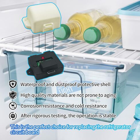ترقية 637360 جهاز التحكم في درجة الحرارة مناسب لـ Norcold 2118 1200 1201 1210 1211 Series RV وحدة تبريد الثلاجة استبدال Norcold 634677 634678 طقم التحكم في درجة الحرارة، مع صندوق مقاوم للماء in Kuwait
