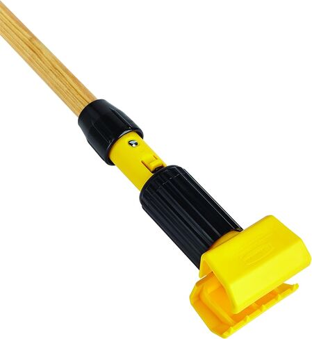 Rubbermaid Commercial Products Wood Mop Handle, 60-Inch, Lightweight Wet Mop Gripper with Heavy-Duty Clamp Handle for Floor Cleaning in Saudi Arabia