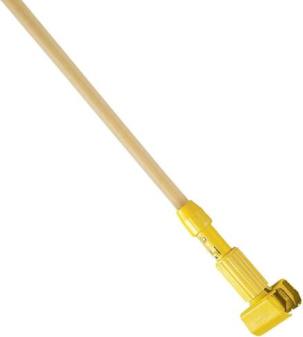 Rubbermaid Commercial Products Wood Mop Handle, 60-Inch, Lightweight Wet Mop Gripper with Heavy-Duty Clamp Handle for Floor Cleaning in Saudi Arabia