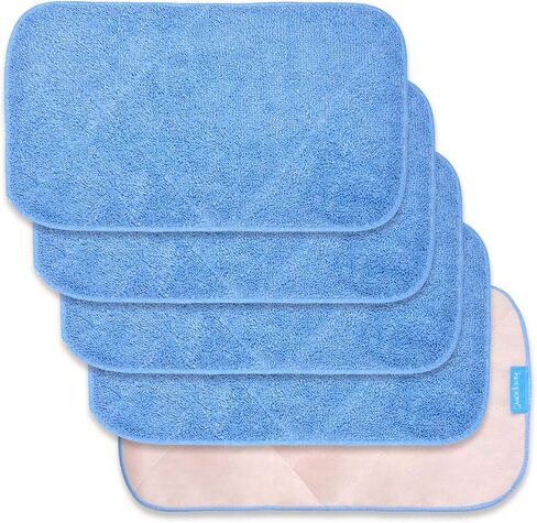 KEEPOW Microfiber Mop Cloth Refills Compatible with MR.SIGA Professional Microfiber Mop, Double Side use, Wet & Dry Mopping, Pack of 5 in Kuwait