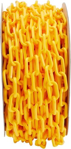 ستوكروم بلس سلسلة حواجز بلاستيكية صفراء، وصلة امان مقاومة للعوامل الجوية (100 قدم) in Kuwait