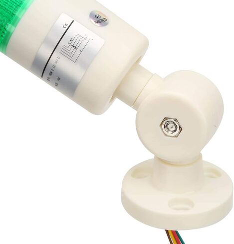 ضوء تحذير لآلة CNC، 24VDC أحمر/برتقالي/أخضر لآلة CNC تحذير مؤشر LED ضوء إشارة إنذار مع صوت الجرس لأدوات الآلات والمعدات الميكانيكية، مشرق ثابت in Kuwait