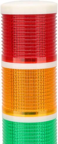 ضوء تحذير لآلة CNC، 24VDC أحمر/برتقالي/أخضر لآلة CNC تحذير مؤشر LED ضوء إشارة إنذار مع صوت الجرس لأدوات الآلات والمعدات الميكانيكية، مشرق ثابت in Kuwait