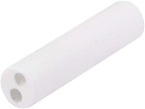 Uxcell 1.7 مللي متر ضياء أنبوب عزل السيراميك التوأم تتحمل الألومينا الخزف ارتفاع درجة الحرارة عازل الأنابيب لعنصر التدفئة 100 قطعة in Kuwait