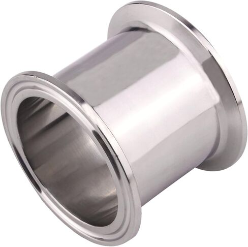 DERNORD Sanitary Spool Tube with Clamp Ends,Stainless Steel 304 Seamless Round Tubing with 2 inch Tri Clamp 64MM Ferrule Flange (Tube Length: 1 Inch / 25MM) in Kuwait
