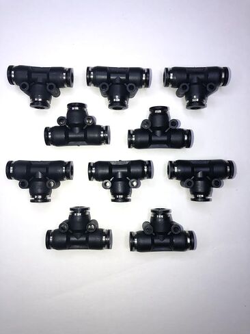 10 قطع من تركيبات الهواء Union Tee 6 مم × 6 مم تعمل بالهواء المضغوط in Kuwait