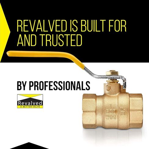 منفذ كامل REVALVED 1 بوصة. صمام كروي نحاسي - صمام نحاسي خالٍ من الرصاص، موصل NPT ملولب أنثى - أقصى ضغط، 150 رطل لكل بوصة مربعة WSP / 600 رطل لكل بوصة مربعة WOG - 1 بوصة، حزمة واحدة in Kuwait