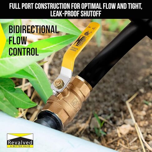 منفذ كامل REVALVED 1 بوصة. صمام كروي نحاسي - صمام نحاسي خالٍ من الرصاص، موصل NPT ملولب أنثى - أقصى ضغط، 150 رطل لكل بوصة مربعة WSP / 600 رطل لكل بوصة مربعة WOG - 1 بوصة، حزمة واحدة in Kuwait