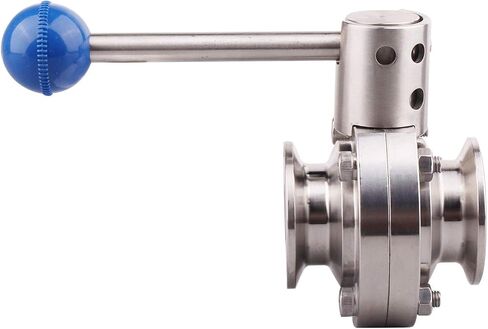 DERNORD Sanitary Butterfly Valve with Pull Handle Stainless Steel 304 Tri Clamp Clover (1 Inch) in Kuwait