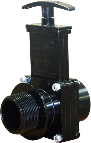 Valterra 7108 ABS Gate Valve, Black, 1-1/2" FPT x MPT in Saudi Arabia