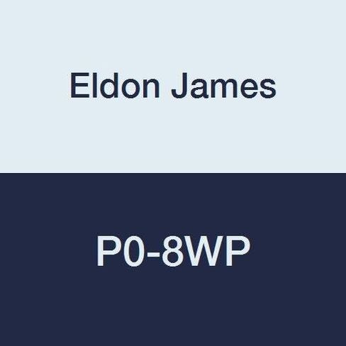 Eldon James P0-8WP P0-1NK قابس إدراج شائك من مادة البولي بروبيلين الأبيض الصناعي، خرطوم بارب 1/2 بوصة (عبوة من 10) in Kuwait