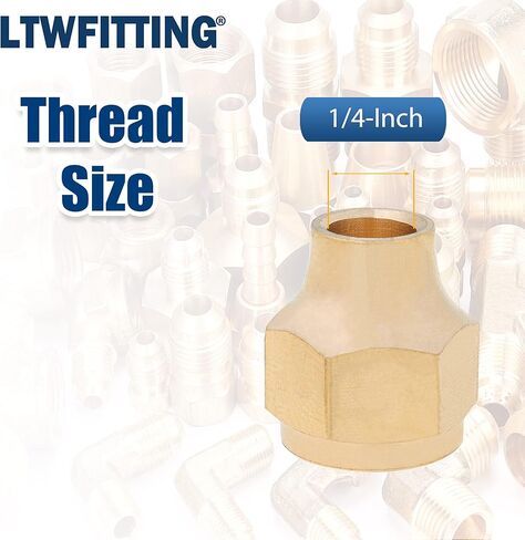 مجموعة متنوعة من LTWFITTING أنبوب OD 3/16 بوصة 1/4 بوصة 5/16 بوصة 3/8 بوصة 1/2 بوصة 5/8 بوصة 3/4 بوصة نحاس قصير 45 درجة مجموعة صامولة مضيئة (حزمة من 52) in Kuwait