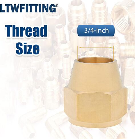 مجموعة متنوعة من LTWFITTING أنبوب OD 3/16 بوصة 1/4 بوصة 5/16 بوصة 3/8 بوصة 1/2 بوصة 5/8 بوصة 3/4 بوصة نحاس قصير 45 درجة مجموعة صامولة مضيئة (حزمة من 52) in Kuwait