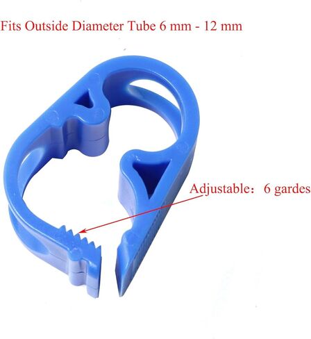 4pcs Flow Control Hose Clamp Plastic Tubing Clamps 1/8"-5/32" Tube OD Shut Off Hose Clamp Laboratory Pinch Valve Flow Control Hose Clamp in Kuwait