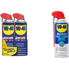 تركيبة WD-40 الأصلية، منتج متعدد الاستخدام مع بخاخات القش الذكية بطريقتين، 14.4 أونصة [عبوتان] in Kuwait