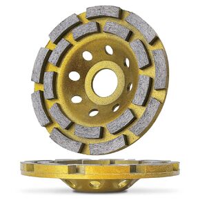 عجلة طحن الخرسانة من Ace-Tools 4 1/2 لطاحونة الزوايا، عجلة طحن خرسانة 4.5 بوصة لطحن الخرسانة والأسمنت وأحجار البناء والجرانيت والرخام، عجلة كأس ماسية 18 قطعة بفتحة أربور 7/8 بوصة in Kuwait