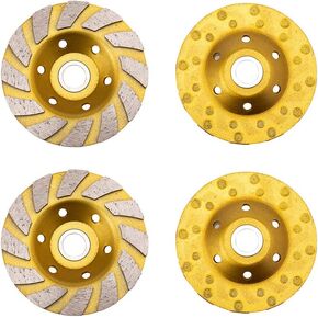Erduoduo 2 Pack 4 Inch Diamond Cup Grinding Wheel 12 Segs Heavy Duty Angle Grinder Wheels for Angle Grinder in Kuwait