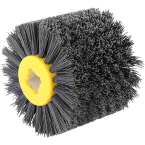 فرشاة تلميع عجلة رسم من النايلون الكاشطة مقاس 120 مم × 100 مم للخشب المسطح وغير المنتظم والحجر والأسطح المعدنية وإزالة الشحوم والتجفيف: 120# in Kuwait