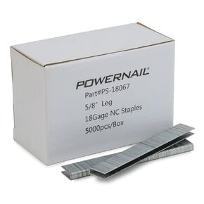 Powernail PS18067 18 قياس 1/4 بوصة تاج 5/8 بوصة طول نقطة إزميل ضيقة التاج (صندوق من 5000) in Kuwait
