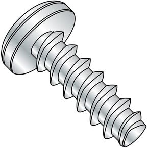 برغي لفافة من الصلب للبلاستيك، مطلي بالزنك، رأس Pan Head، محرك Phillips، مقاس الخيوط #6-19، طول 5/8 بوصة (عبوة من 100) in Kuwait