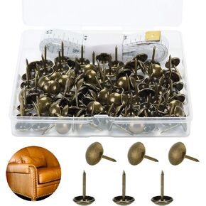 Mr. Pen- Upholstery Tacks, 100 Pack, Furniture Tacks, Decorative Nail Heads, Upholstery Tacks for Furniture, Decorative Tacks, Upholstery Pins, Upholstery Nails, Antique Furniture Brass Tacks in Saudi Arabia