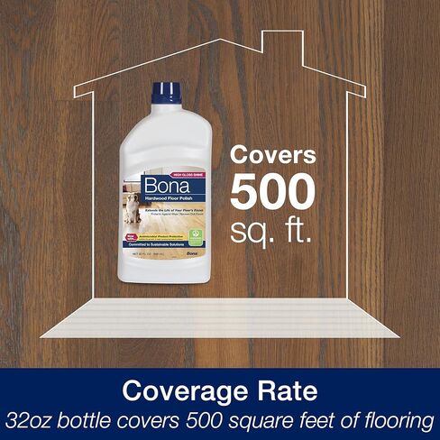 ملمع الأرضيات الصلبة من بونا، شديد اللمعان، 32 أونصة سائلة in Kuwait