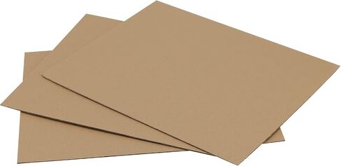 70 Pack 8.5 x 11 Inch Brown Corrugated Cardboard Sheets, 1/8 Inch Thick Cardboard Sheets, Flat Cardboard Inserts Corrugated Cardboard Pads for Packing, Mailing, DIY Crafts in Kuwait