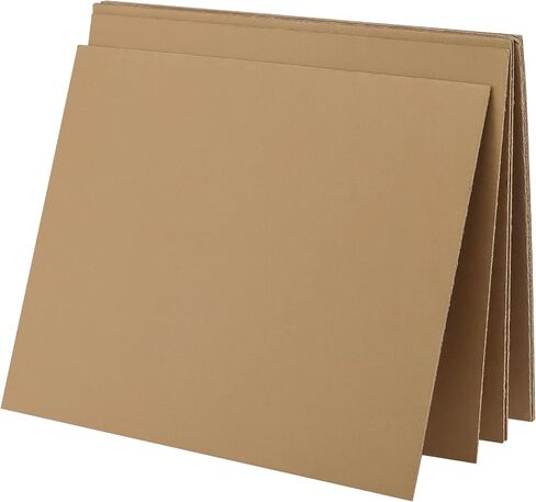70 Pack 8.5 x 11 Inch Brown Corrugated Cardboard Sheets, 1/8 Inch Thick Cardboard Sheets, Flat Cardboard Inserts Corrugated Cardboard Pads for Packing, Mailing, DIY Crafts in Kuwait