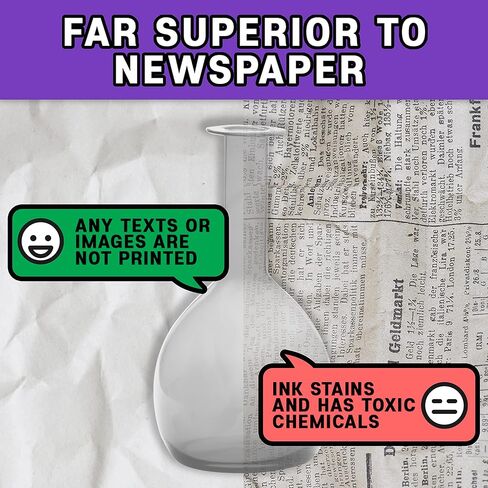 120 ورقة، ورق تغليف للنقل، 31 انش × 21.5 انش، 5.5 باوند، ورق طباعة الصحف الطبيعي للتعبئة والشحن والحرف اليدوية ها شي in Kuwait