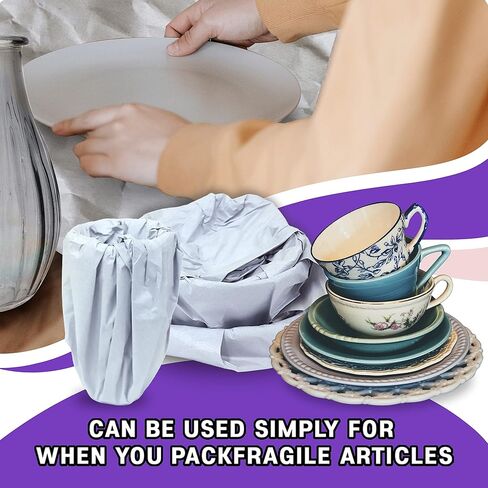 120 ورقة، ورق تغليف للنقل، 31 انش × 21.5 انش، 5.5 باوند، ورق طباعة الصحف الطبيعي للتعبئة والشحن والحرف اليدوية ها شي in Kuwait