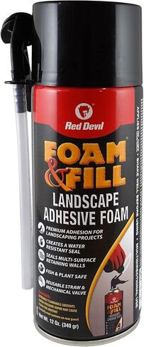 ريد ديفيل 0916 رغوة وحشوة لاصقة للمناظر الطبيعية، 12 أونصة. ، أسود in Kuwait