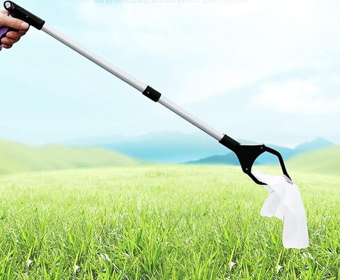 TOPZEA 3 Pack Grabber Reacher Tool for Elderly, 32" Foldable Pick Up Stick Grabber Claw Trash Garbage Picker for Garbage Reacher Grabber Pickup Tool, Litter Picker, Garden Gabber in Saudi Arabia