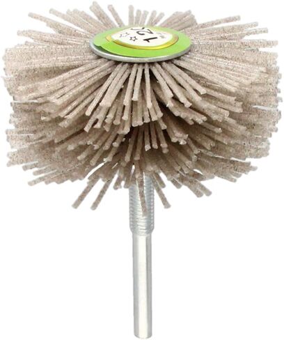 فرشاة عجلة من النايلون من Utoolmart، 120 حبيبة، رأس جلخ كاشط مع ساق ملولبة 6 مم، قطعة واحدة in Kuwait
