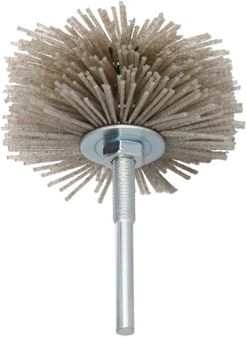 فرشاة عجلة من النايلون من Utoolmart، 120 حبيبة، رأس جلخ كاشط مع ساق ملولبة 6 مم، قطعة واحدة in Kuwait