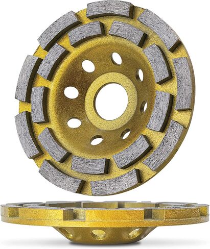 عجلة طحن الخرسانة من Ace-Tools 4 1/2 لطاحونة الزوايا، عجلة طحن خرسانة 4.5 بوصة لطحن الخرسانة والأسمنت وأحجار البناء والجرانيت والرخام، عجلة كأس ماسية 18 قطعة بفتحة أربور 7/8 بوصة in Kuwait