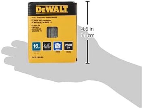 طلاء أظافر من شركة ديوولت، 6 سم، 16 جيجا بايت، عدد 2500 قطعة (عبوة من 1) (DCS16250) in Kuwait