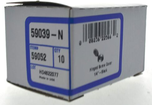 هيل مان اغطية براغي مفصلية سوداء 59052 (1/4 انش) - 10 قطع in Kuwait