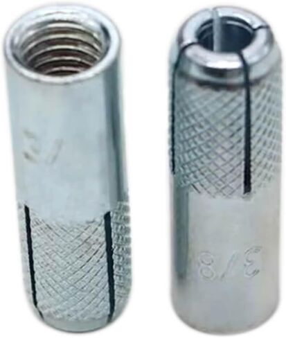 مرساة بودلون مطلية بالزنك، مقاس 3/8 بوصة - 16 خيط مرساة، قطر مرساة 1/2 بوصة، 10 عبوات in Kuwait