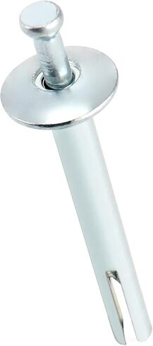 مسامير محرك مطرقة فولاذية مقاس 1/4 بوصة × 2 بوصة من QWORK في مرساة (100 لكل صندوق) in Kuwait