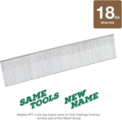 Metabo HPT Brad Nails | 2 Inch x 18 Gauge | Electro Galvanized | Smooth | 1,000 Count | 24108THPT in Saudi Arabia