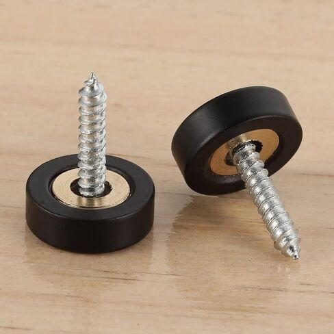 40 PCS Screw Covers Caps (Solid Brass Construction) Mirror Screws Fasteners, 3/5" Diameter, Brushed Stainless Steel in Kuwait