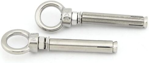 Yasorn M6 Open Cup Hook Expansion Screws Stainless Steel Ceiling Hook Bolts 5-Pack in Kuwait