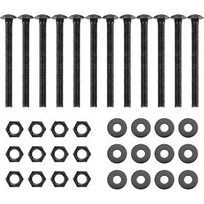 SPARKWHIZ 1/2 in. x 6 in. Carriage Bolt Kit Includes 12 Bolts, 12 Washers, and 12 Nuts in Kuwait