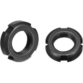 uxcell M16x1.5mm Retaining Four-Slot Slotted Round Nuts, 2 Pcs